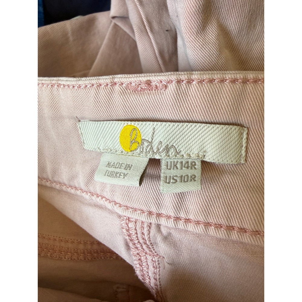 Boden Richmond Utility Straight Leg Pants Dusty Rose Pink High Rise US 10 - Picture 4 of 10